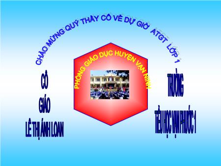 Bài giảng An toàn giao thông Lớp 1 - Tiết 4, Bài: Ngồi an toàn trên xe đạp, xe máy - Lê Thị Ánh Loa