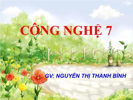 Bài giảng Công nghệ 7 - Tiết 50, Bài 56: Bảo vệ môi trường và nguồn lợi thủy sản - Nguyễn Thị Thanh Bình