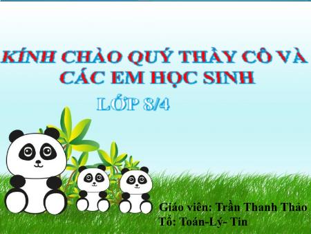 Bài giảng Tin học 8 - Tiết 21, Bài 6: Câu lệnh điều kiện - Trần Thanh Thảo