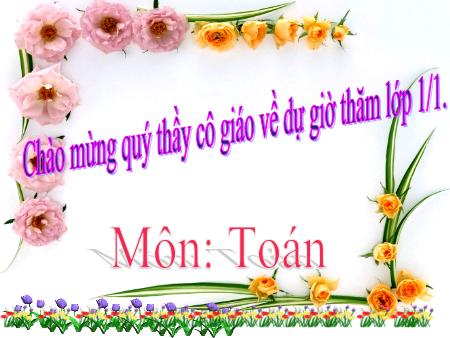 Bài giảng Toán Lớp 1 - Bài: Phép trừ trong phạm vi 3 - Năm học 2019-2020