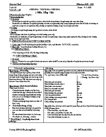 Giáo án Ngữ văn Lớp 8 - Tiết 137 đến 140 - Năm học 2020-2021 - Đỗ Thành Thân