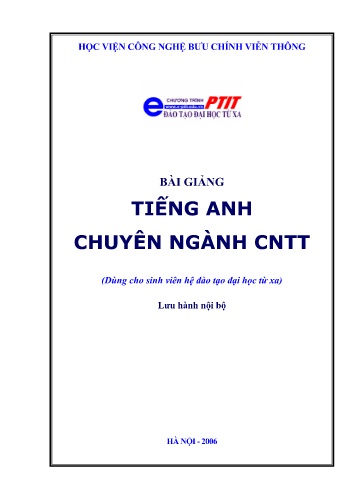 Bài giảng Tiếng Anh chuyên ngành CNTT