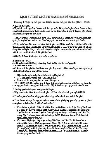Đề cương ôn tập môn Lịch sử Lớp 12