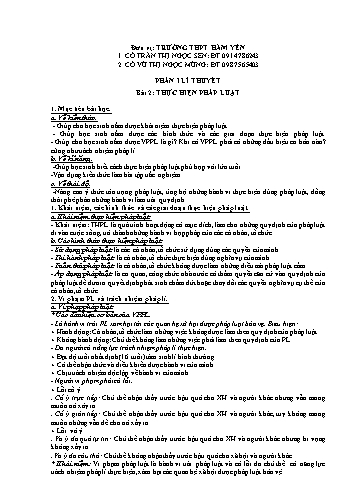 Đề kiểm tra học kì I môn Giáo dục công dân Lớp 12 - Năm học 2017-2018 - Trần Thị Ngọc Sen (Có đáp án)