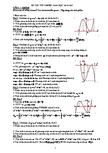 Tài liệu Ôn thi tốt nghiệp môn Toán